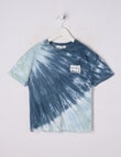 Mac & Ellie Good Vibes Tie Dye Short Sleeve Tee, Teal product photo