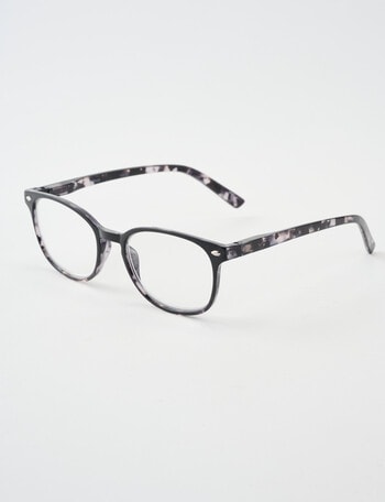 Zoom Reading Glasses, Black Marble product photo