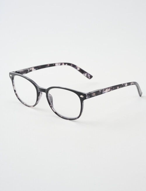 Zoom Reading Glasses, Black Marble product photo