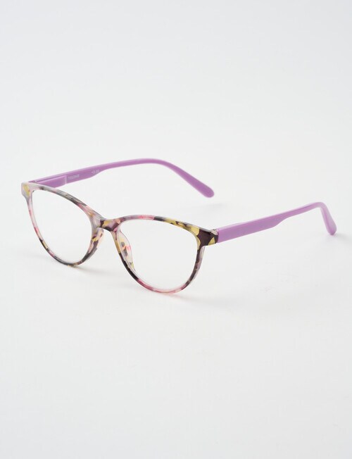 Zoom Reading Glasses, Printed Floral Purple product photo
