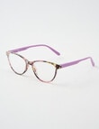 Zoom Reading Glasses, Printed Floral Purple product photo
