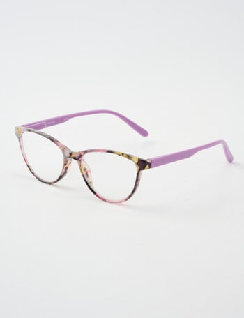 Zoom Reading Glasses, Printed Floral Purple product photo