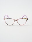 Zoom Reading Glasses, Printed Floral Purple product photo View 03 S