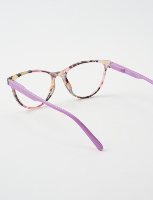 Zoom Reading Glasses, Printed Floral Purple product photo View 05 L