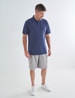 Chisel Tipped Polo Shirt, Denim product photo View 03 S