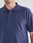 Chisel Tipped Polo Shirt, Denim product photo View 05 S