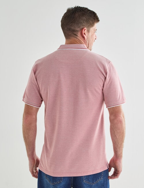 Chisel Tipped Polo Shirt, Peach product photo View 02 L