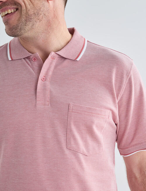 Chisel Tipped Polo Shirt, Peach product photo View 06 L
