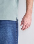 Chisel Tipped Polo Shirt, Sage product photo View 04 S