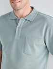Chisel Tipped Polo Shirt, Sage product photo View 05 S
