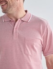 Chisel Tipped Polo Shirt, Peach product photo View 06 S