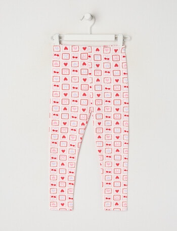 Mac & Ellie Stamps Full Length Legging, Vanilla product photo