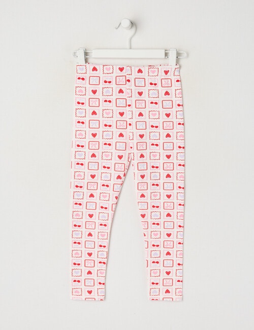 Mac & Ellie Stamps Full Length Legging, Vanilla product photo