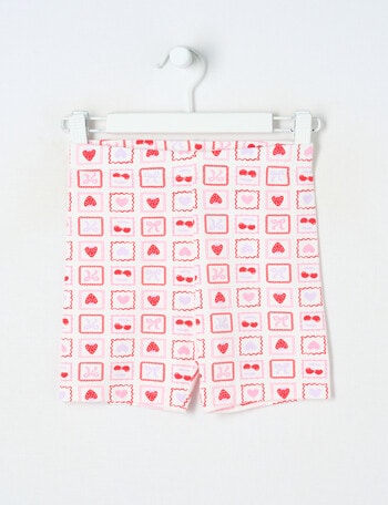 Mac & Ellie Stamps Bike Short, Vanilla product photo