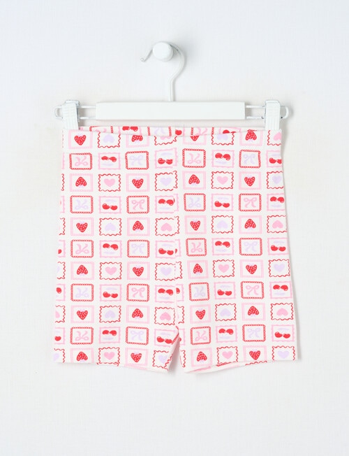 Mac & Ellie Stamps Bike Short, Vanilla product photo
