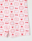 Mac & Ellie Stamps Bike Short, Vanilla product photo View 02 S