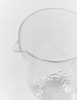 Terrace Tide Hammered Pitcher, 1.9L, Clear product photo View 02 S
