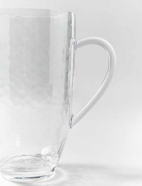 Terrace Tide Hammered Pitcher, 1.9L, Clear product photo View 03 L