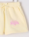 Mac & Ellie Athletics Club Knit Short, Lemon & Candy Pink product photo View 02 S