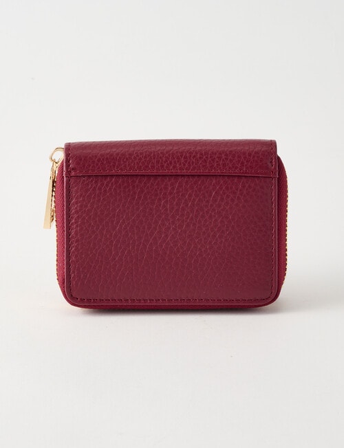 Carte Small Zippy Wallet, Merlot product photo View 02 L