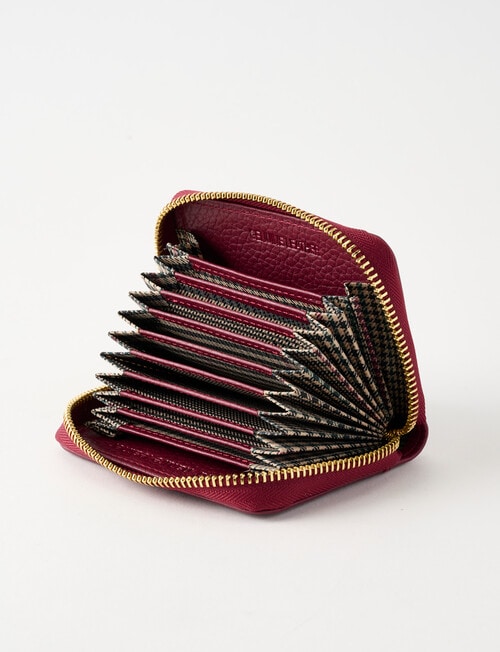 Carte Small Zippy Wallet, Merlot product photo View 04 L