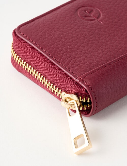 Carte Small Zippy Wallet, Merlot product photo View 05 L