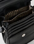 Carte Leather Small Crossbody Bag, Black product photo View 06 S