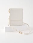 Carte Carte Leather Small Crossbody Bag, Pearl product photo