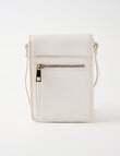 Carte Carte Leather Small Crossbody Bag, Pearl product photo View 02 S
