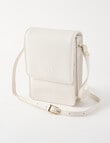 Carte Carte Leather Small Crossbody Bag, Pearl product photo View 03 S