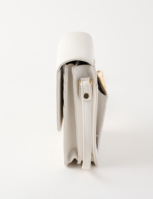 Carte Carte Leather Small Crossbody Bag, Pearl product photo View 04 L