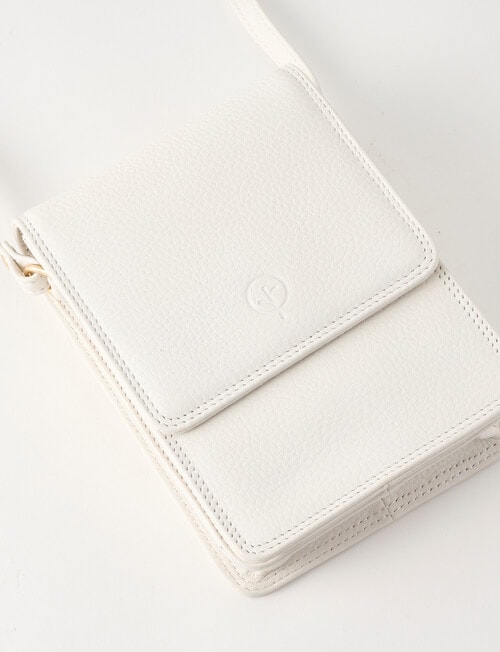 Carte Carte Leather Small Crossbody Bag, Pearl product photo View 05 L