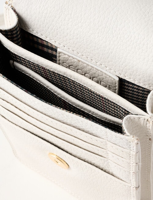 Carte Carte Leather Small Crossbody Bag, Pearl product photo View 06 L