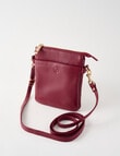 Carte Carte Leather Medium Crossbody Bag, Merlot product photo View 03 S
