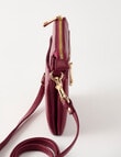 Carte Carte Leather Medium Crossbody Bag, Merlot product photo View 04 S