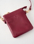 Carte Carte Leather Medium Crossbody Bag, Merlot product photo View 05 S