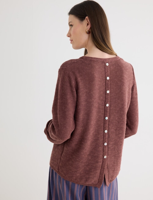 Jigsaw Sonar Short Sleeve Sweater, Mocha product photo View 02 L