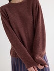 Jigsaw Sonar Short Sleeve Sweater, Mocha product photo View 04 S