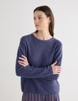 Jigsaw Sonar Short Sleeve Sweater, Biro Blue product photo View 02 S
