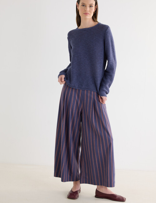 Jigsaw Sonar Short Sleeve Sweater, Biro Blue product photo View 03 L