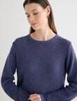 Jigsaw Sonar Short Sleeve Sweater, Biro Blue product photo View 04 S