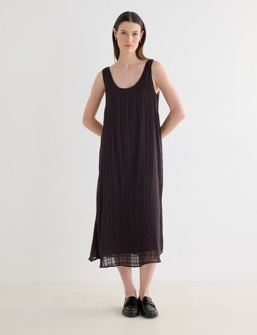 Jigsaw Reflect Dress, 2-Piece, Dark Chocolate product photo View 03 L