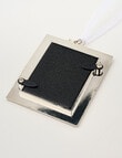 Christmas Shop Photo Frame Metal Ornament, Rectangle Tartan product photo View 04 S