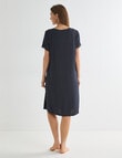 Ruby & Bloom V-Neck Nightie, Navy Spot product photo View 02 S