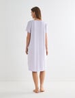 Ruby & Bloom V-Neck Nightie, Lilac Spot product photo View 02 S