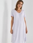 Ruby & Bloom V-Neck Nightie, Lilac Spot product photo View 03 S