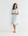 Ruby & Bloom Short Sleeve Nightie, Mint Print, 10-20 product photo View 03 S