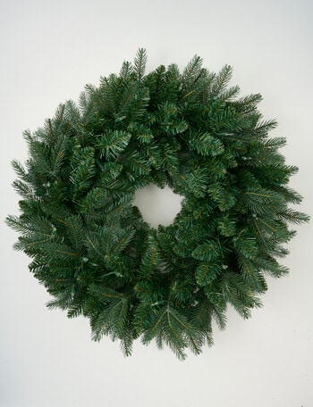 Christmas Shop Pre-Lit Faux Spruce Wreath product photo