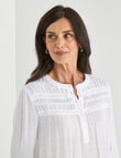 Ella J Romantic Top, White product photo View 04 S