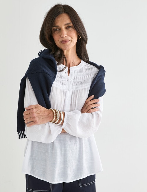 Ella J Romantic Top, White product photo View 06 L